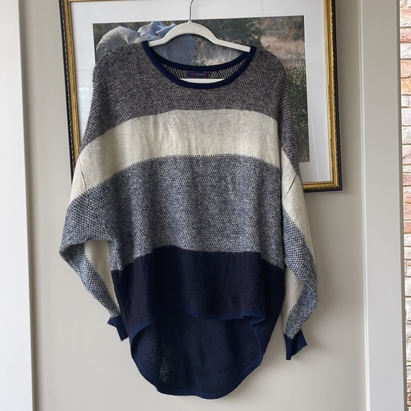 Dex Block Striped Dolman Sweater - Picture 2 of 9